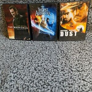 DVD Lot: The Marksman, The Last Airbender, Dust - Black/Blue/Orange Covers